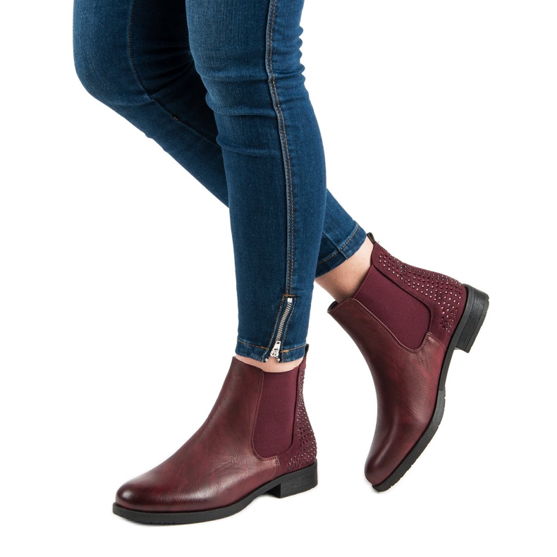 Seastar Bottines élégantes Jodhpur boots rouge 2 Seastar Bottines élégantes Jodhpur boots rouge 2