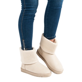 Bottes de neige en daim brun 6