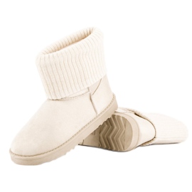 Bottes de neige en daim brun 2