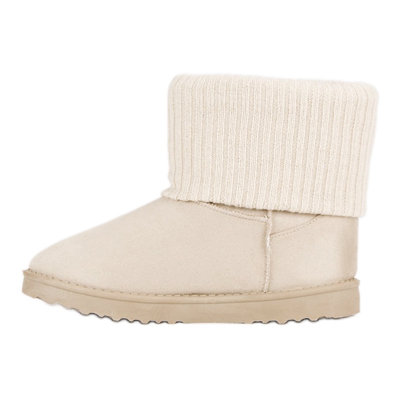 Bottes de neige en daim brun 1