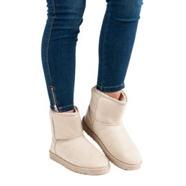 Bottes de neige en daim brun 4