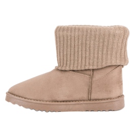 Bottes de neige en daim brun 11
