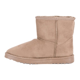 Bottes de neige en daim brun 2