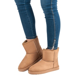 Bottes de neige en daim brun 4