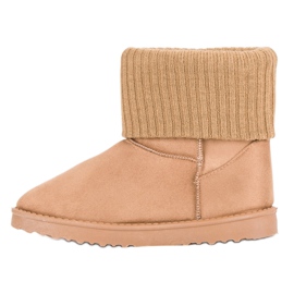 Bottes de neige en daim brun 3