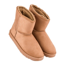 Bottes de neige en daim brun 8