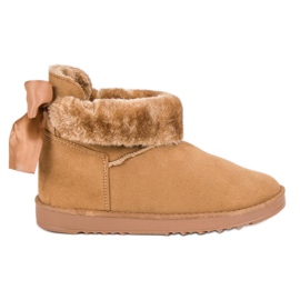 Bottes de neige avec tige enroulable brun 1
