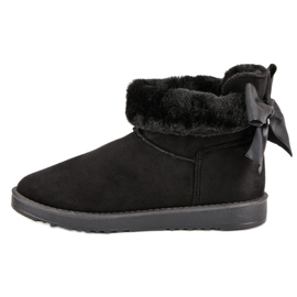 Bottes de neige avec tige enroulable noir 1