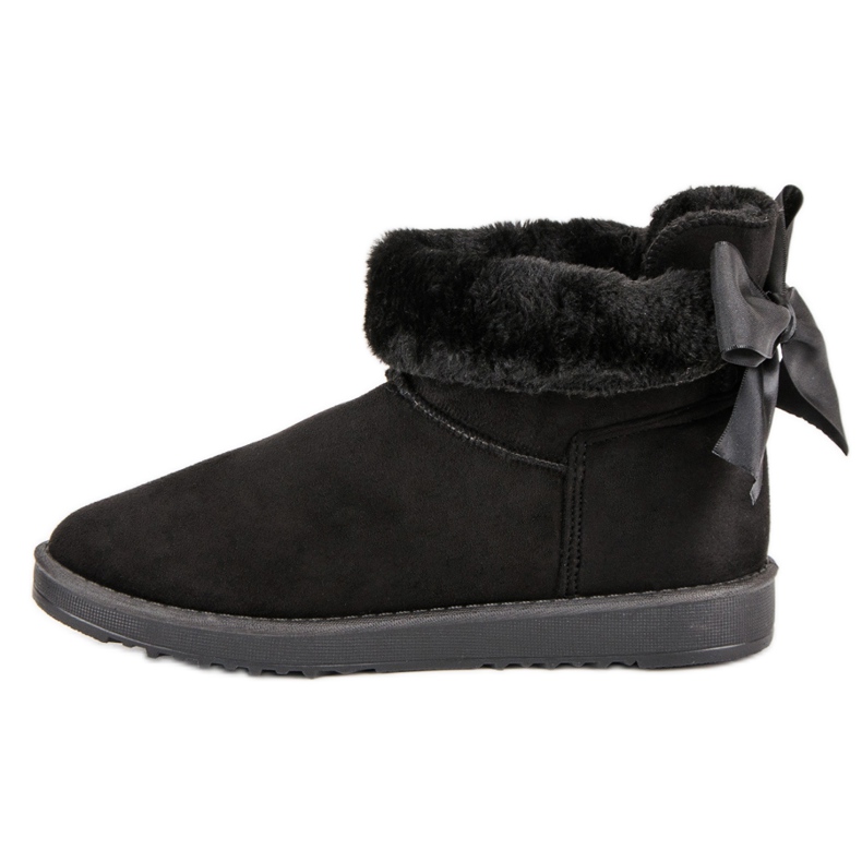 Bottes de neige avec tige enroulable le noir 1