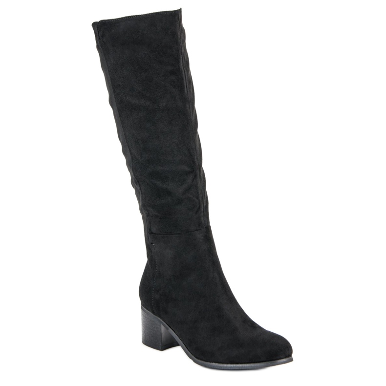 Super Mode Bottes noires confortables 1