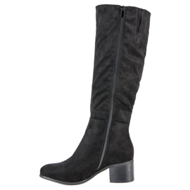 Super Mode Bottes noires confortables le noir 2