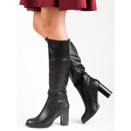 Super Mode Bottes noires classiques le noir 4
