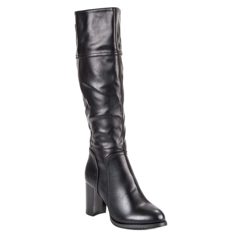 Super Mode Bottes noires classiques le noir 1