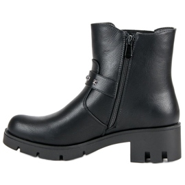 Groto Gogo Bottes de rock sur la plate-forme le noir 1