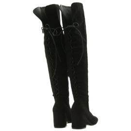Bottes à talons noires Black Big Star 274517 le noir 3 Bottes à talons noires Black Big Star 274517 le noir 3