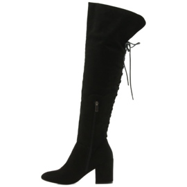 Bottes à talons noires Black Big Star 274517 2