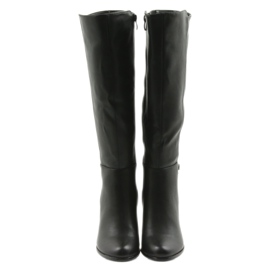Bottines sur le poteau Sergio leone noir 5