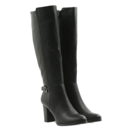 Bottines sur le poteau Sergio leone noir le noir 4