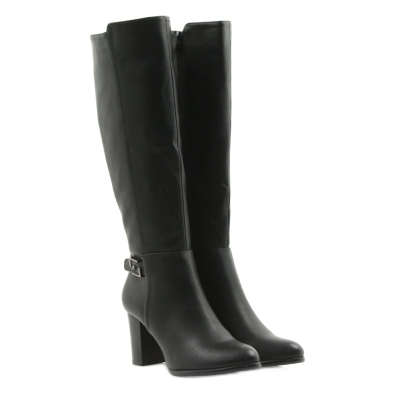 Bottines sur le poteau Sergio leone noir le noir 4