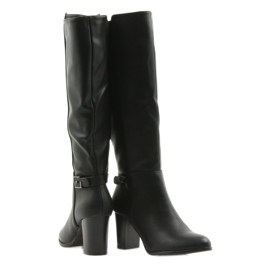 Bottines sur le poteau Sergio leone noir 3