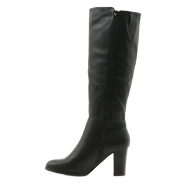 Bottines sur le poteau Sergio leone noir 2