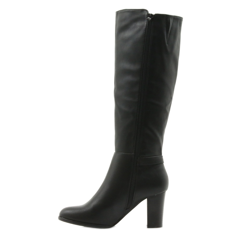 Bottines sur le poteau Sergio leone noir 2