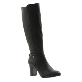 Bottines sur le poteau Sergio leone noir 1