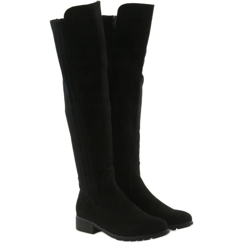 Bottes noires avec une chaussette Filippo le noir 3