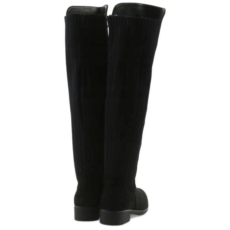 Bottes noires avec une chaussette Filippo 2