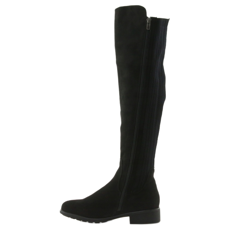 Bottes noires avec une chaussette Filippo le noir 1