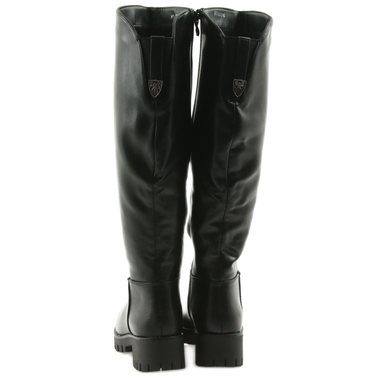 M.Daszyński Bottes à fond épais Daszyński MR1813 le noir 3