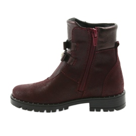Ren But Bottes en cuir des filles Ren mais 3314 Bourgogne avec goujons rouge 2 Ren But Bottes en cuir des filles Ren mais 3314 Bourgogne avec goujons rouge 2