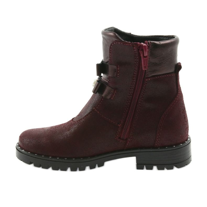 Ren But Bottes en cuir des filles Ren mais 3314 Bourgogne avec goujons rouge 2 Ren But Bottes en cuir des filles Ren mais 3314 Bourgogne avec goujons rouge 2