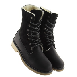 Bottes en bois noir 1123-PA Noir 2