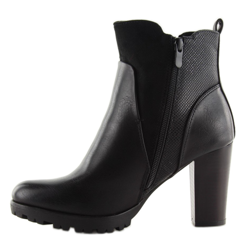 Bottines noires à talons 1108-GA noir le noir 2