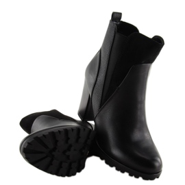 Bottines noires à talons 1108-GA noir le noir 4