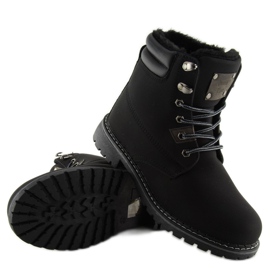 Bottes en bois isolées noires BB2022-KB Noir 2