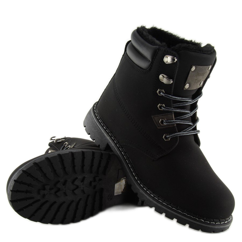Bottes en bois isolées noires BB2022-KB Noir 2