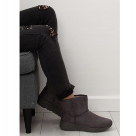 Gris Bottes de neige femme grises D009 Gris 2