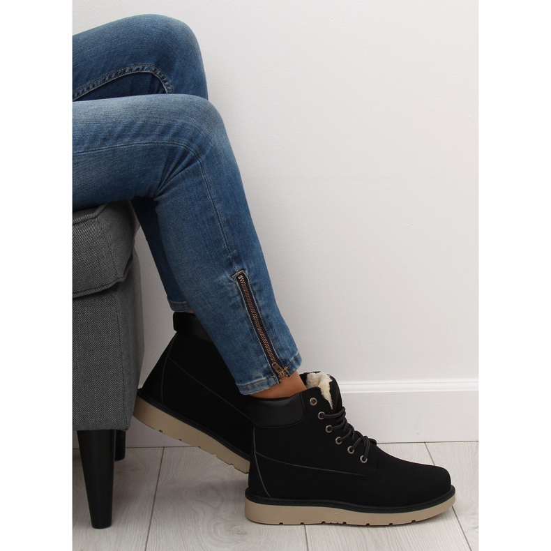 Trappeurs femmes noires KK-102 Noir 1