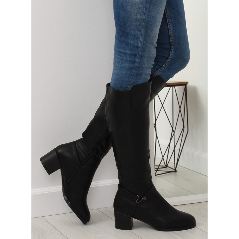 Noir Bottines à talons SG-206 Noir 2