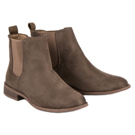 Via Giulia  Bottines Chelsea en daim brun 6