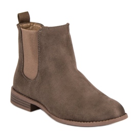 Via Giulia  Bottines Chelsea en daim brun 3