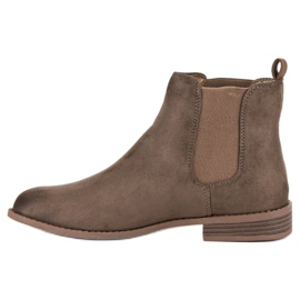Via Giulia  Bottines Chelsea en daim brun 4