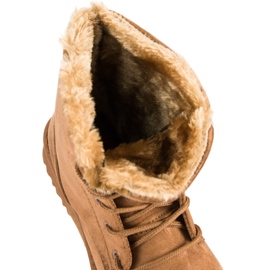 Forever Folie Bottes en daim chaudes brun 1