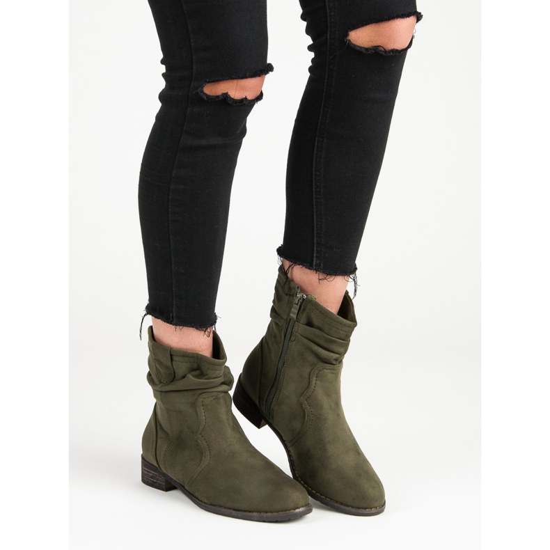 Nio Nio Bottines olive vert 1