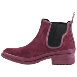 Kylie Bottines Chelsea boots rouge 1 Kylie Bottines Chelsea boots rouge 1