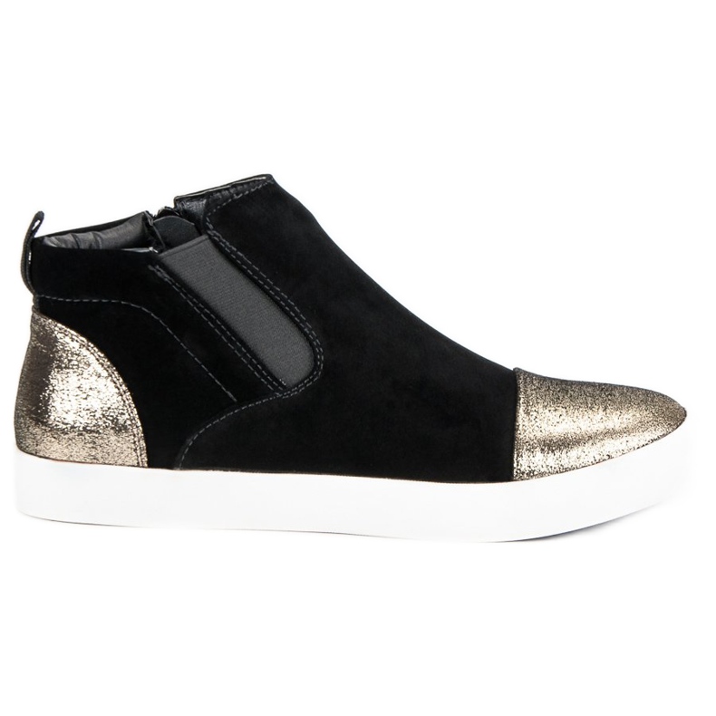 J. Star Baskets élégantes pour femmes le noir jaune 1