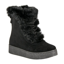 Bottes d'hiver chaudes le noir 3