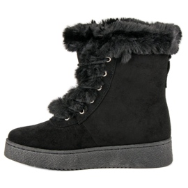 Bottes d'hiver chaudes le noir 4